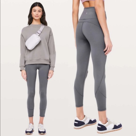 Lululemon In Movement 7/8 Tight *Everlux 23" Titanium sz 6 - Picture 7 of 7